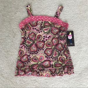 Girls patterned tank top